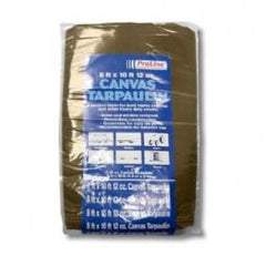 True Value K-CT0810B 8 x 10-Ft. Tan & Brown Canvas Tarp