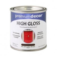 True Value PDL60-HP Premium Decor Leather Brown Gloss Enamel Paint 1/2-Pt.