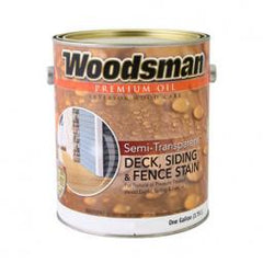 TRUE VALUE STOV10-GAL Woodsman Oil Deck, Siding & Fence Stain, Semi-Transparent Redwood, 1-Gal.