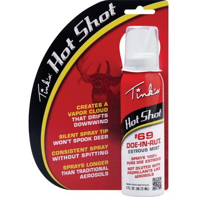 True Value W5310 Tink's Hot Shot #69 Doe-in-Rut Lure Mist, 3-oz.