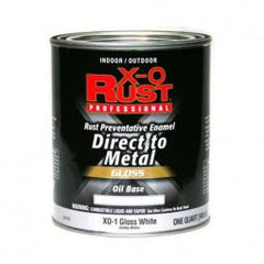 TRUE VALUE XO1-QT X-O Rust Anti-Rust Oil-Base Enamel White Gloss 1-Qt.