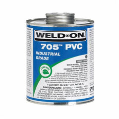 IPS Corporation 10089 Weld-On 705 Low VOC Medium Bodied Fast Setting Cement With Applicator Cap, 1 qt