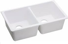 Elkay ELGU3322WH Equal Double Bowl Undermount Sink White