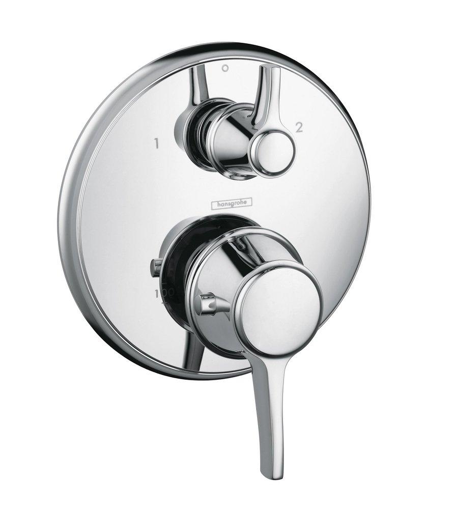 Hansgrohe 15753001 C Two Handle Thermostatic Valve Trim in Polished Chrome