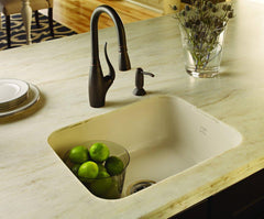 Franke CCK110-19WH Cisterna 21-5/8 x 17-3/8 in. No Hole Fireclay Single Bowl Undermount Kitchen Sink in White