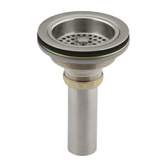 Kohler 040688829203 Brass Basket Strainer with Tailpiece from the Duostrainer Collection (Brushed Nickel)