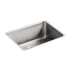 Kohler 087206574337 Undertone 23 x 17 1/2 x 9 13/16 Medium Square Single Bowl Kitchen Sink Stainless Steel