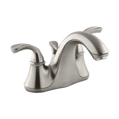 Kohler 087206829895 Forté Centerset Bathroom Sink Faucet with Sculpted Lever Handles Vibrant Brushed Nickel