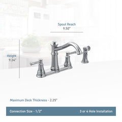 MOEN 7255C KITCHEN FAUCETS