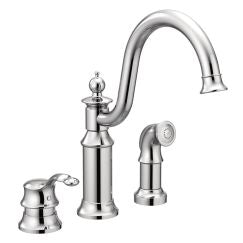 Moen S711 Chrome One-Handle Kitchen Faucet