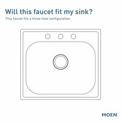 Moen S711 Chrome One-Handle Kitchen Faucet