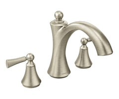 Moen T653BN Wynford Two Handle Roman Tub Faucet in Brushed Nickel (Trim Only)