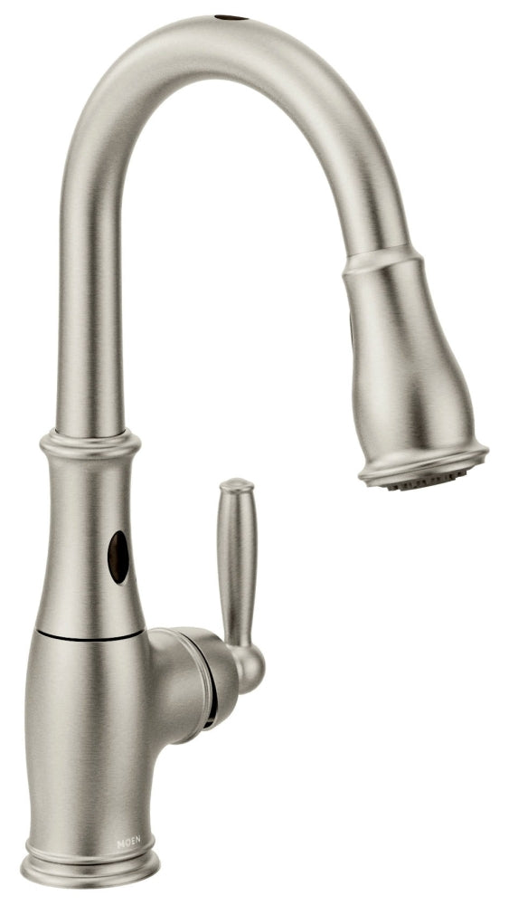 Moen 7185ESRS Brantford Spot Resist Stainless One-Handle Pulldown Kitchen Faucet