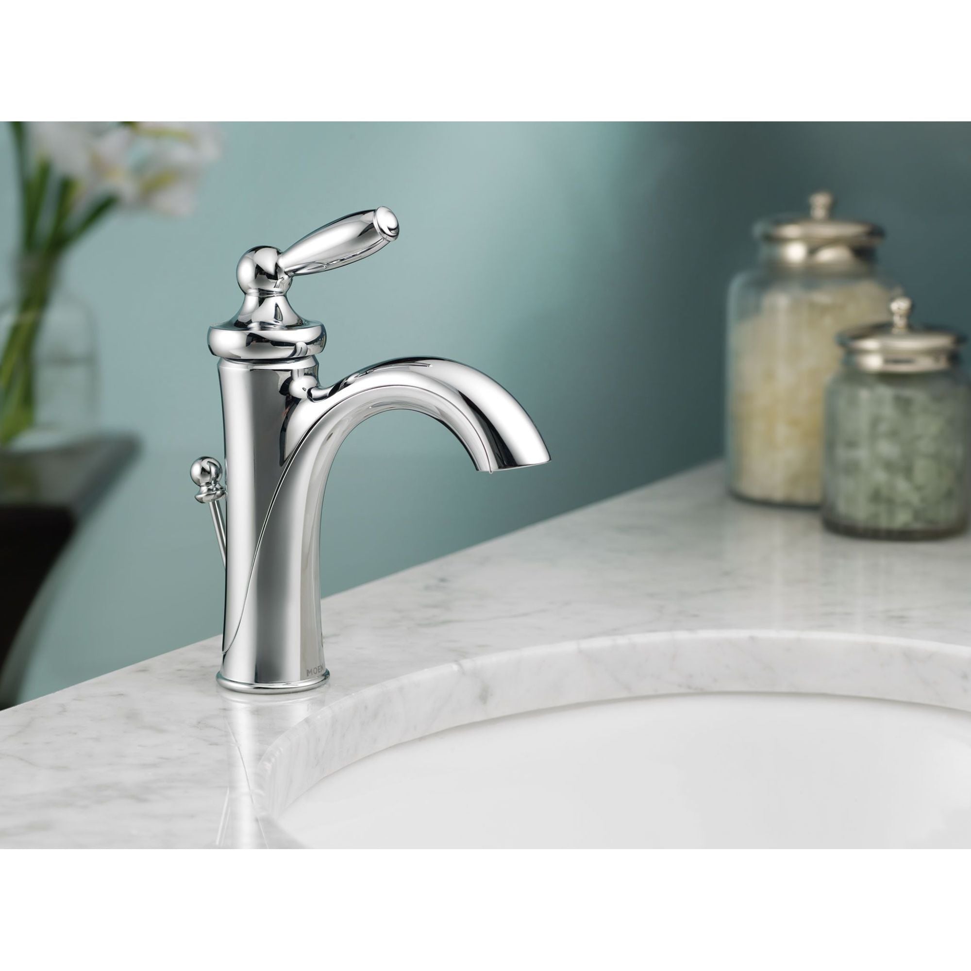 Moen M6600BN Brantford Brushed Nickel One-Handle Bathroom Faucet