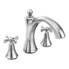 Moen T657 Wynford Chrome Two-Handle Roman Tub Faucet