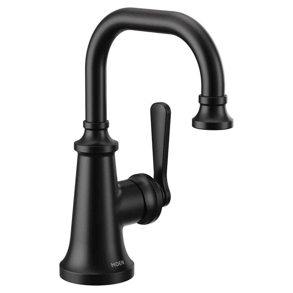 Moen S44101BL Colinet One-Handle Bathroom Sink Faucet in Matte Black