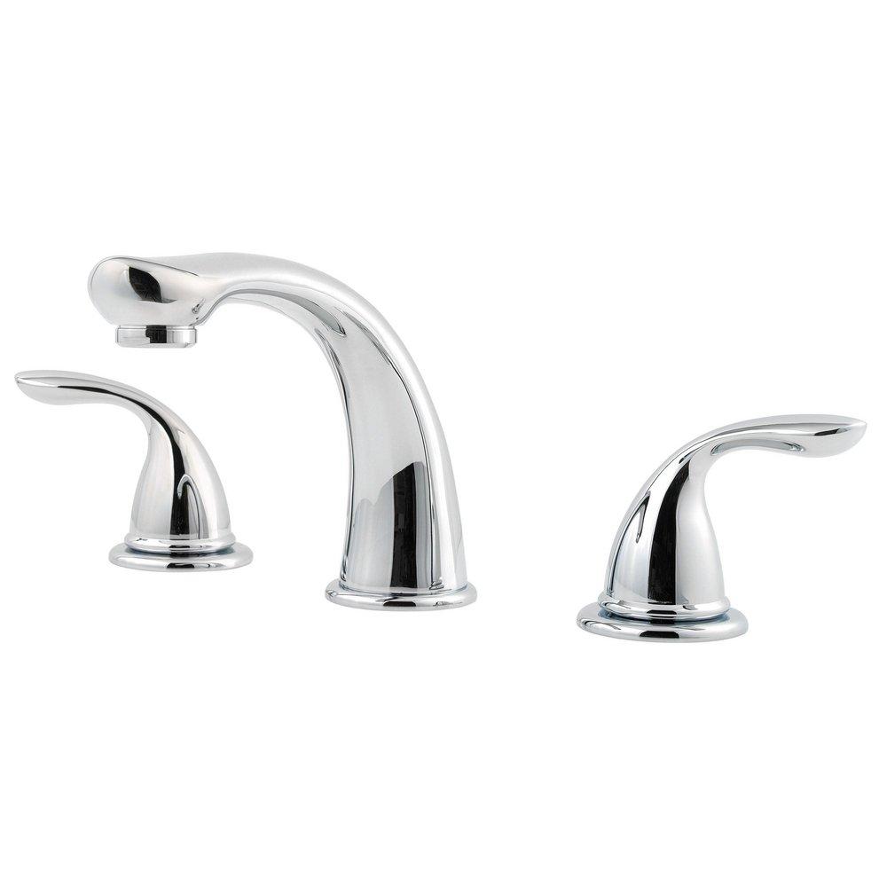 Pfister 1T65100 Pfirst Series Two Handle Roman Tub Faucet in Polished Chrome (Trim Only)