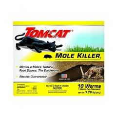 True Value 0372310 Tomcat 10-Pack Worm-Shaped Mole Killer