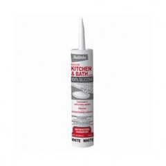 True Value 08724 Master Tradesman 10.1-oz Kitchen & Bath Silicone Caulk, White