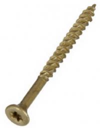 TRUE VALUE 1440010809 Power Pro #9 x 2-1/2-Inch Yellow Zinc All-Purpose Wood Screws, 50-Pack