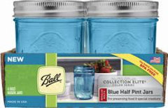 TRUE VALUE 1440069022 4PK 1/2PT BLU MASON JAR