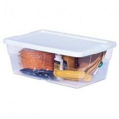 True Value 16428012 Sterlite Storage Box See-Through 6-Qt Must Purchase in Quantities of 12