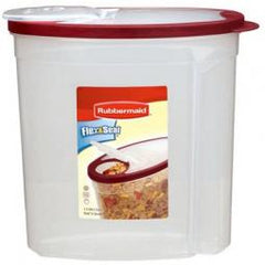 TRUE VALUE 1777195 Rubbermaid Cereal Keeper, Clear With Red Lid, 1.5-Gals.