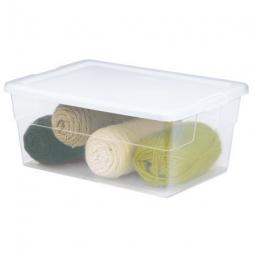 TRUE VALUE 16448012 Sterlite Storage Box, See-Through, 16-Qt., Must Purchase in Quantities of 12