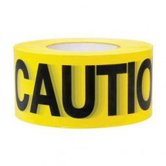 TRUE VALUE 19000 Caution Tape, Yellow, Waterproof, 1,000-Ft. Caution Tape