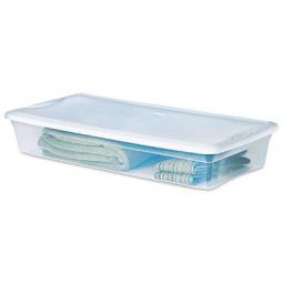 True Value 19608006 Sterlite Underbed Storage Box Clear 41-Qt Must Order in Quantities of 6