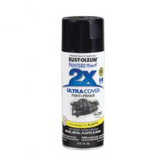 TRUE VALUE 249122 Pt2X 12Oz Gls Black Paint