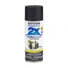 TRUE VALUE 249127 Pt2X 12Oz Flat Black Paint