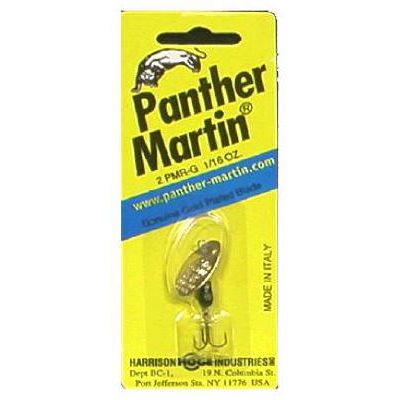 TRUE VALUE 2PMR-G Panther Martin Spinner Lure, Black With Red Dots