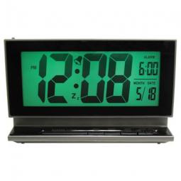 TRUE VALUE 30041 Elgin LCD Alarm Clock With Smartlite Auto Sensor Battery-Operated