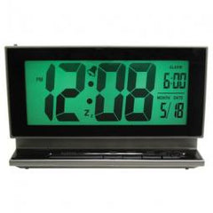 TRUE VALUE 30041 Elgin LCD Alarm Clock With Smartlite Auto Sensor Battery-Operated