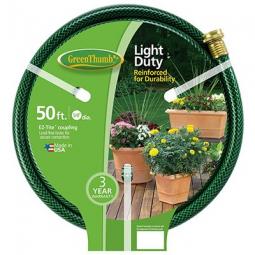 TRUE VALUE 305946 Green Thumb Nylon-Reinforced 3-Ply Vinyl Garden Hose 5/8-In x 50-Ft