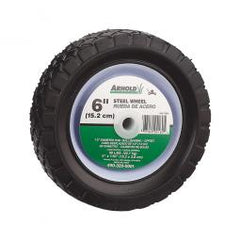 TRUE VALUE 490-320-0001 Arnold 6-Inch Steel Universal Offset Hub Replacement Lawn Mower Wheel