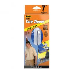 TRUE VALUE 5363 CinchTite 7-Ft. Peel N Stick Tarp Zipper Door