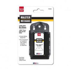 TRUE VALUE 704583 Master Mechanic Heavy-Duty Utility Knife Blade Dispenser, .024-In. Gauge, 100-Pk.