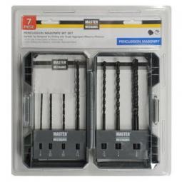 True Value 702637 Master Mechanic 7-Piece Percussion Masonry Drill Bit Set