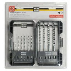 TRUE VALUE 702595 Master Mechanic 10-Piece Rotary Masonry Drill Bit Set