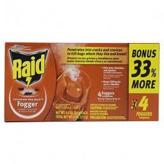 TRUE VALUE 74251 Raid 4-Pk, Concentrated Foggers, 1.5-oz.