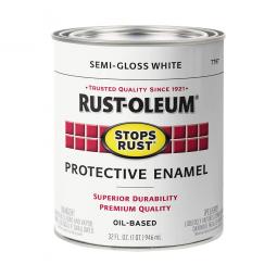 True Value 7797502 Qt White Sg Stops Rust