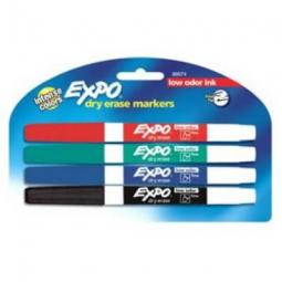 TRUE VALUE 86674K 4-Pack Expo Low-Odor Fine-Point Dry Erase Markers