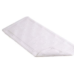 TRUE VALUE BMAT-C4N06-04 Bath Mat, White Rubber, 17 x 36-In.