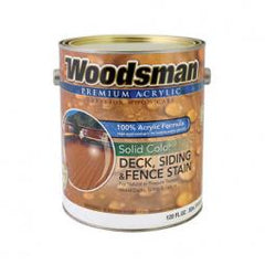 True Value ADS27-GL Woodsman Acrylic Deck, Siding & Fence Stain, Solid, Rustic Brown, 1-Gal.