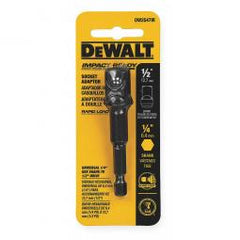 TRUE VALUE DW2542IR DeWalt 1/4 Hex Shank To 3/8-Inch Socket Adaptor