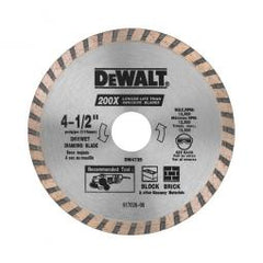 TRUE VALUE DW4725 DeWalt High-Performance Masonry Blade, 4.5-In.