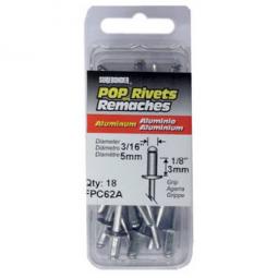 TRUE VALUE FPC62A FPC 18PK Short ALU Rivet