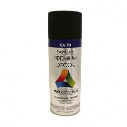 TRUE VALUE PDS4-AER Premium Decor Black Satin Enamel Spray Paint, 12-oz.